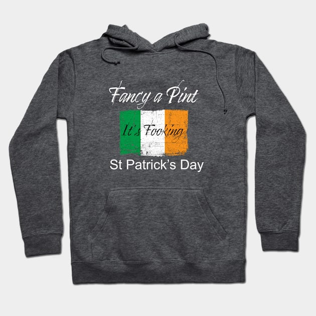 St Patricks Day 'Fancy a Pint' Hoodie by Whites Designs